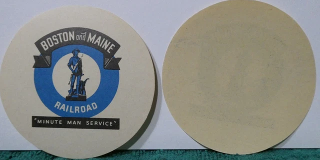 Railroad Boston & Maine Luggage Sticker Original