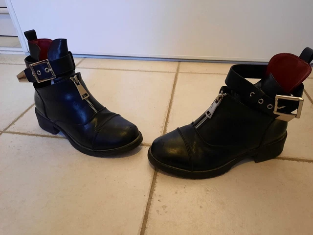 bottines noires pointure 36 ERYNN paris chaussures