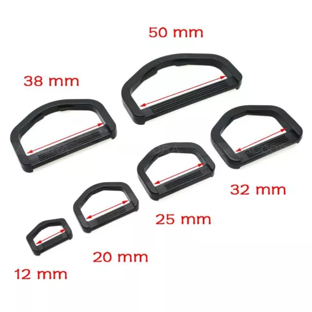 Plastic Derlin D RING Buckle