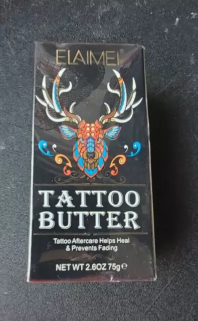 Tattoo Butter Organic Moisturizer Aftercare Healing Balm 2.6 oz NEW