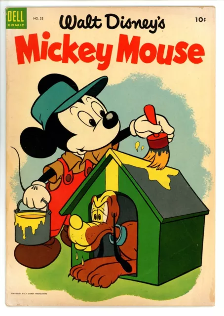 Mickey Mouse #33 Dell VG- (1954)