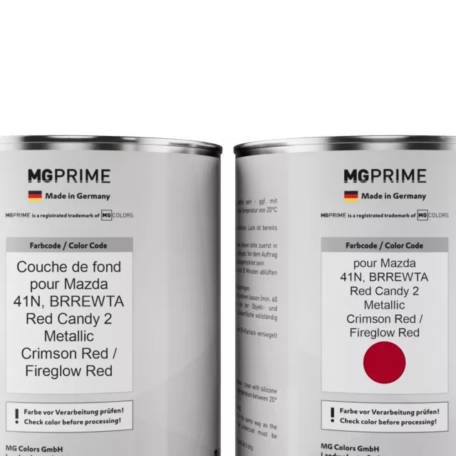 Peinture Voiture Ensemble pour Mazda 41N BRREWTA Red Candy 2 Metallic 2,0l 2