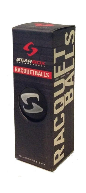 Gearbox Racquetball Balls-3 Ball Pack (Black)