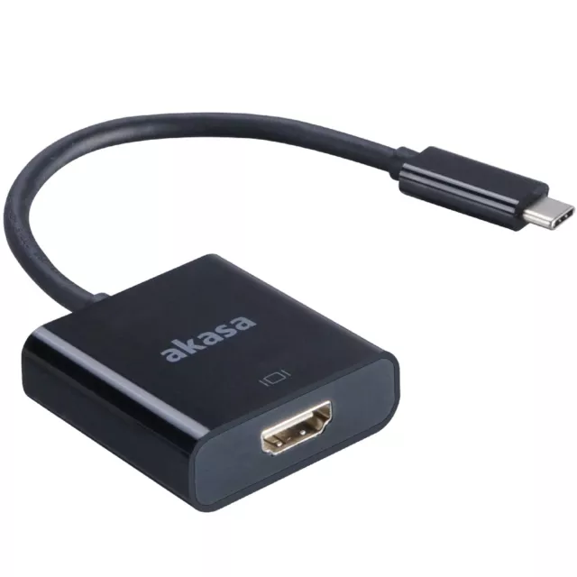 Akasa Type-C to HDMI Converter 15 cm   USB 3.1   4K UHD   AK-CBCA04-15BK   Mac O