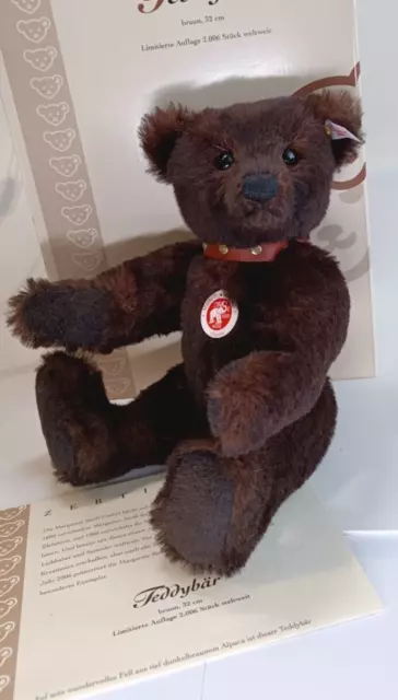 Steiff Teddybär Replika , 32cm, braun, limitiert, neuwertig (FL)