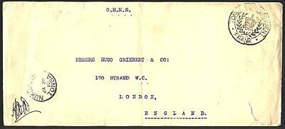 TONGA 1910 OHMS cover Nuku'alofa to London - Govt Frank....................93519