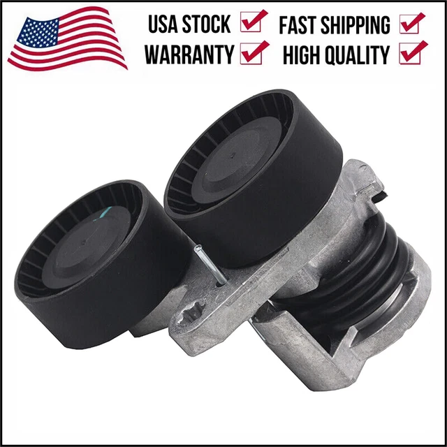 NEW DRIVE BELT Tensioner W/ PulleysAlternator Power Steering For BMW