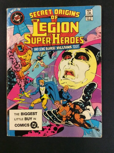 Best Of Dc Blue Ribbon Digest #33 Secret Origins Legion Super Heroes Comic Book