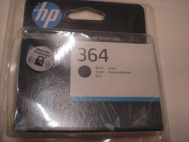 ORIGINAL HP 364 Black Ink Cartridge CB316EE ABB Date: Aug 2024, New & Sealed