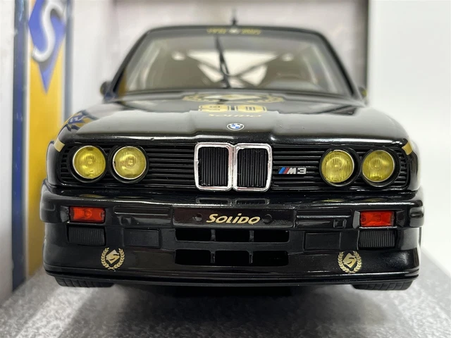 BMW E30 M3 Solido 90th Ann Édition Limitée 2022 Noir 1:18 Solido 1801517 2