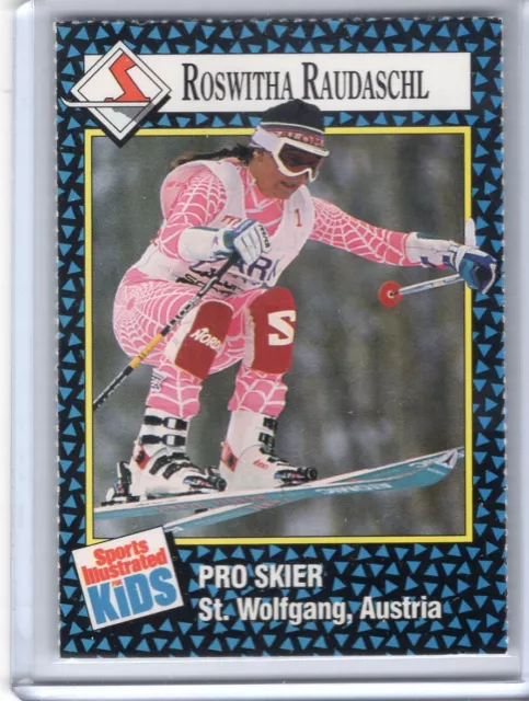 1992 Sports Illustrated for Kids Si alpine skiing ROSWITHA RAUDASCHL Austria
