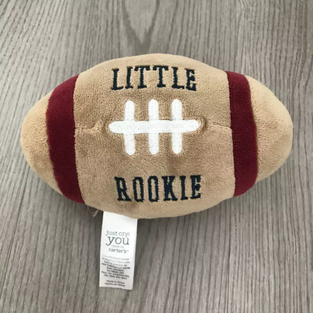 Just One You by Carter's Little Rookie Football Plush Baby Boy Crib Toy w/ Sound