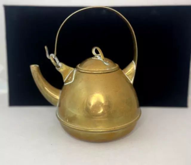 Retro Art Deco Brass Tea Pot