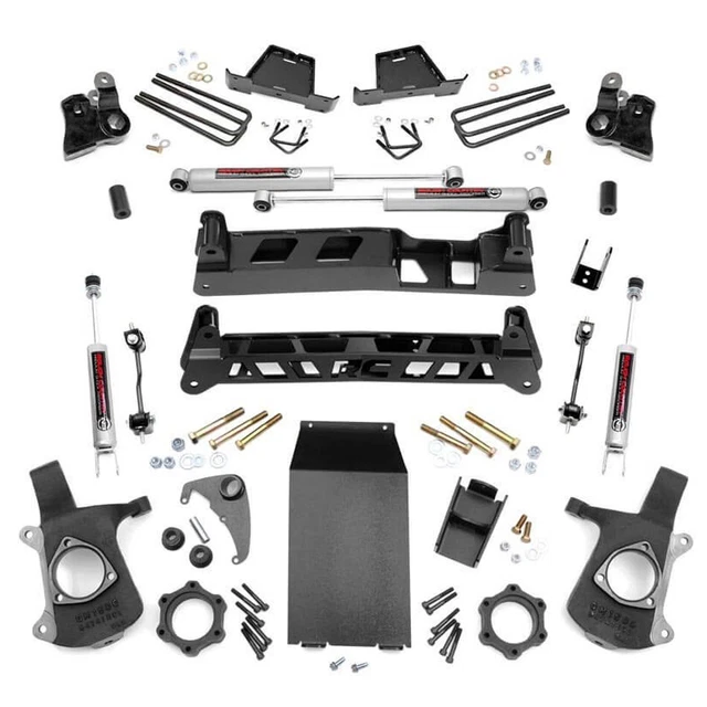 ROUGH COUNTRY SUSPENSION Lift Kit 4 in Lift Brackets / Bushings