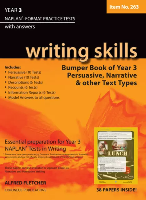 Writing Skills Bumper Book Year 3 NAPLAN* Format Practice Tests 2016 Edition (It