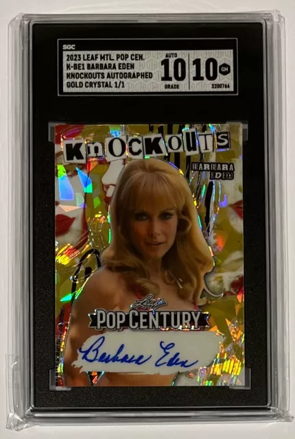 2023 Leaf Pop Century Autograph - Barbara Eden - Gold Crystal 1/1 - Superfractor