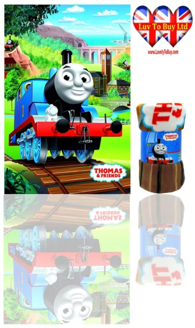 Thomas & Friends Blanket ,Soft Touch Fleece Kids Blanket, Official Licenced.