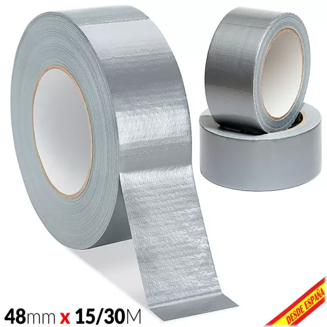 Cinta Adhesiva AMERICANA Gris 48mm x 15 30 mts Rollo Precinto Adhesivo Embalaje