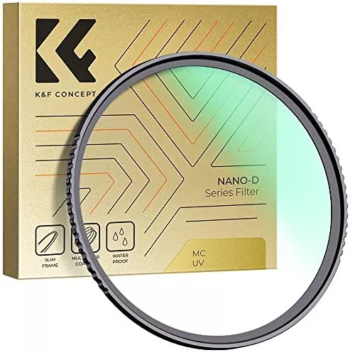 K&F Concept Nano-D Filtro UV 49mm Slim in Vetro ottico HD con 24 (X2R)