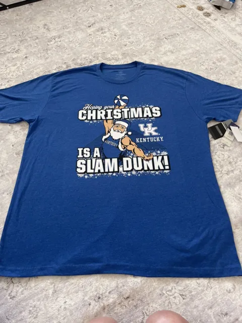 OOAK Wildcats Christmas T Shirt University O Kentucky Sz XXL Santa Basketball