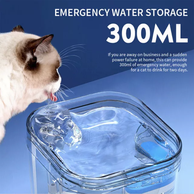 Pet Water Fountain Cat Dog Automatic Electric Sensor Drinking Dispenser Filter 2