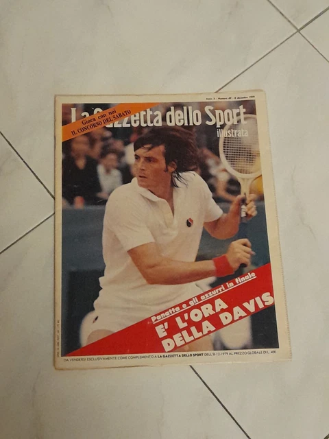 LA GAZZETTA DELLO Sport Illustrata N*49/1979Coppa Davis Italia In