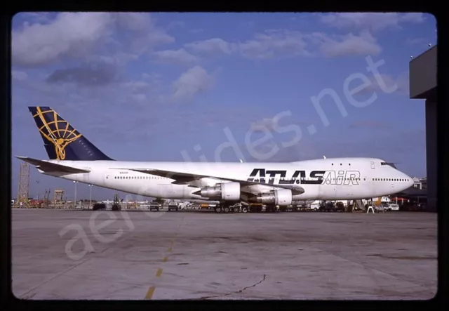Atlas Air Boeing 747-100F N3203Y Apr 94 Kodachrome Slide/Dia A6