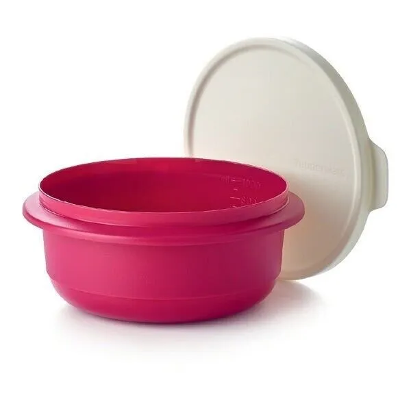 Tupperware Mixing Bowl 1l With Lid Pink & White Ultimate mixing Bowl New