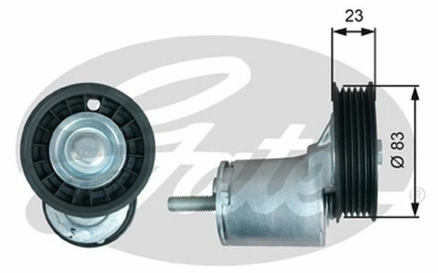 GATES Galet tendeur (courroie d'accessoire) pour AUDI A4 A6 T38375 - Mister Auto