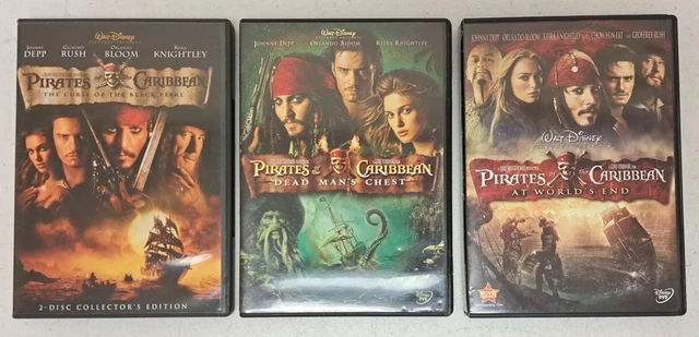 PIRATES OF THE Caribbean 1 2 3 DVD Lot #6.6.42 $29.67 - PicClick AU