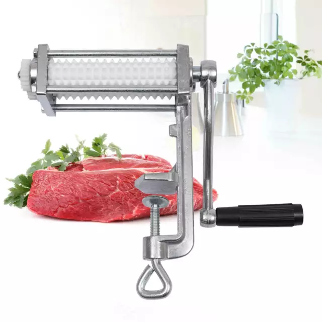 2 Rolls Meat Tenderizer Cuber Meat Tenderizer Machine Hand Operated Kitchen Tool
