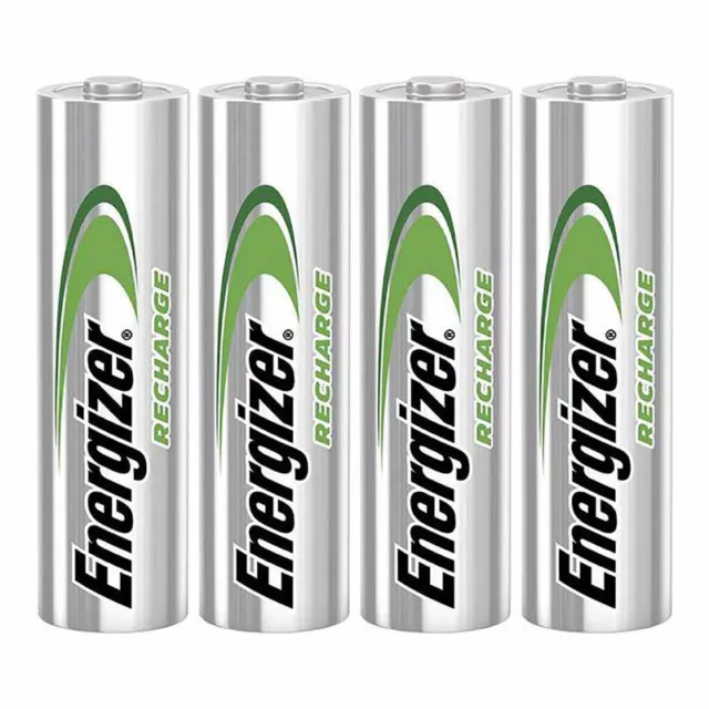 4 x Energizer Wiederaufladbare AA Batterien Universal 1300 mAh Akku NiMh 4er Pack 3