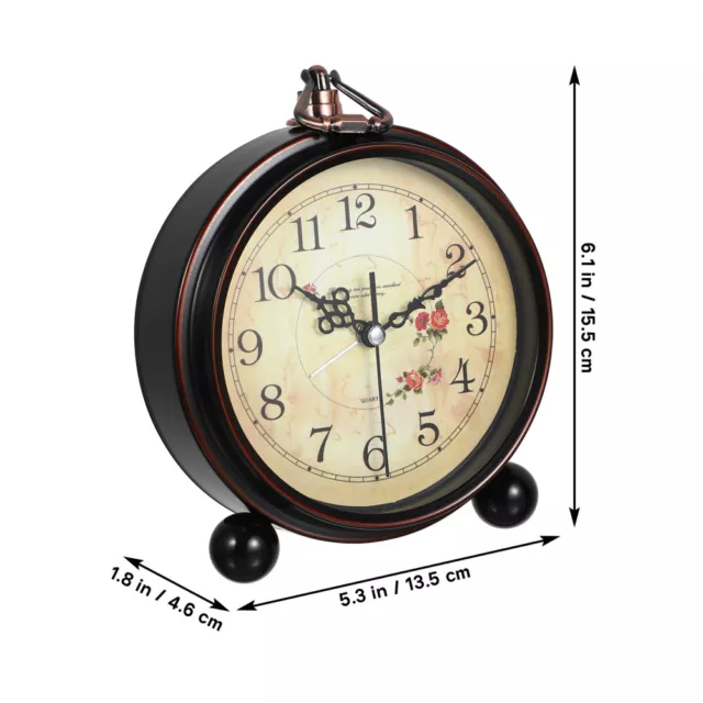 table clock vintage Non-Ticking Vintage Style Table Clock Clock Clock For