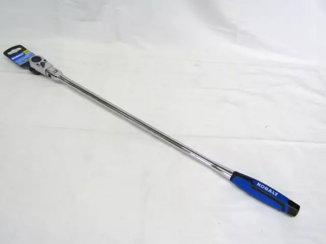 Kobalt 1/2" Drive Long Handled Flex Head Ratchet Wrench 3108328