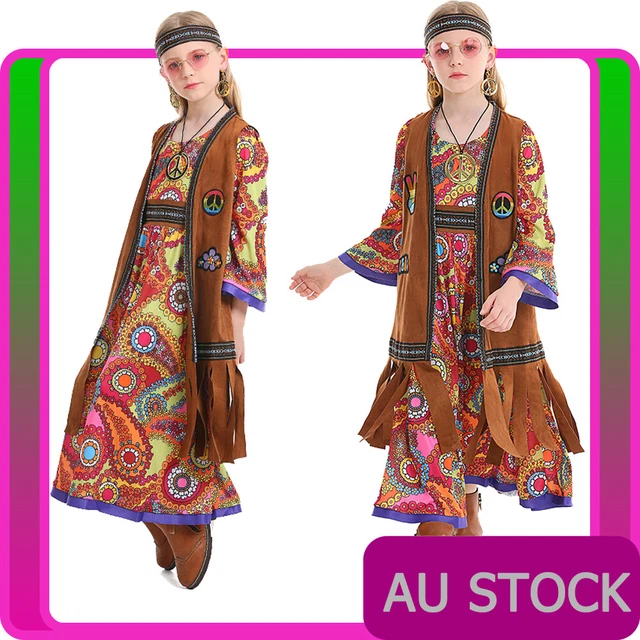 Orecchini A Goccia Con Simbolo Peace Arcobaleno &ndash; Stile Hippie Anni 60/70, Retr&ograve;