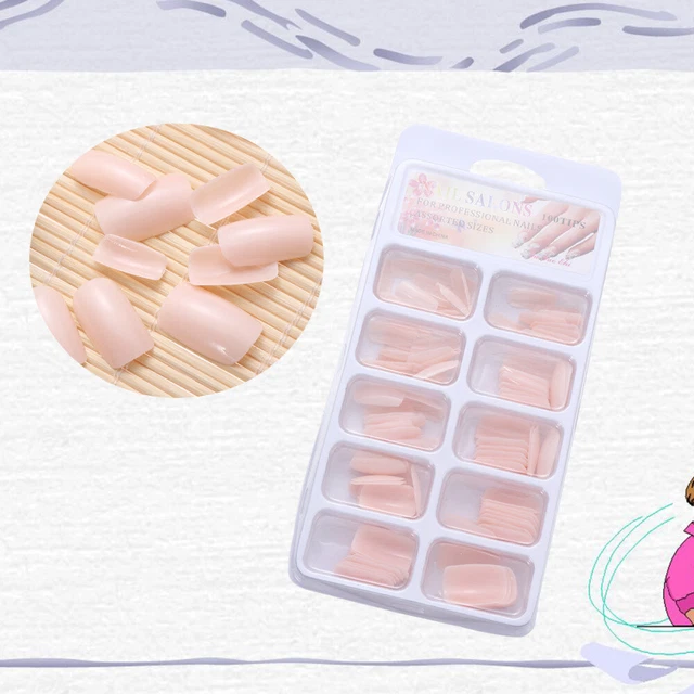 100 pz punte per unghie artificiali false punte per unghie false accessori nail art