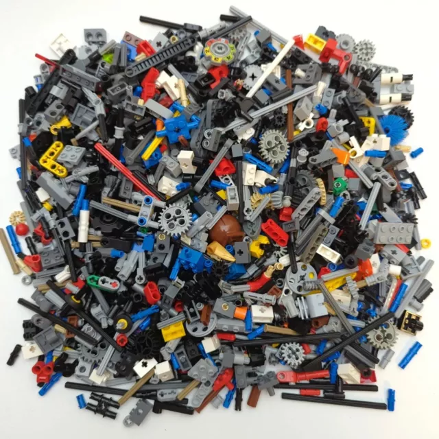 LEGO TECHNIC Bulk Lot Small Pins Axles Gears Connectors Thin Building 1 Pound