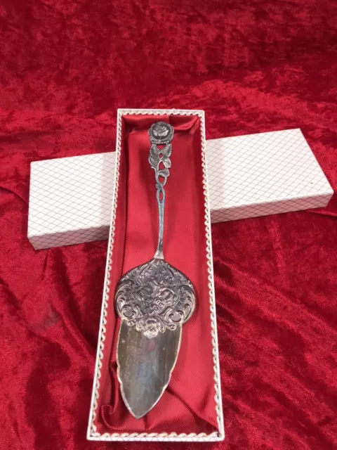 Vintage Tortenheber Versilbert 100er Silber Hildesheimer Rose 50 gr.