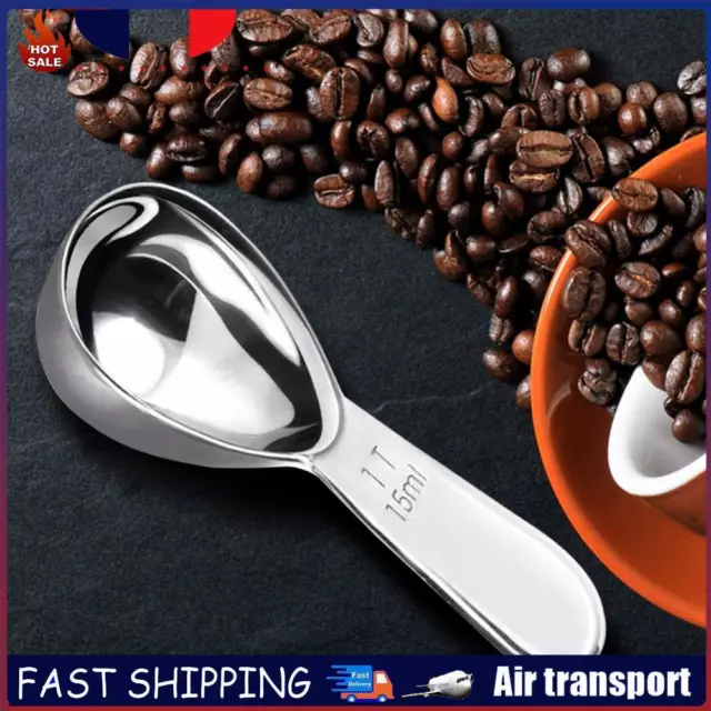 Stainless Steel Coffee Scoop Measuring Tablespoon for Coffee Tea Sugar (15ml) FR