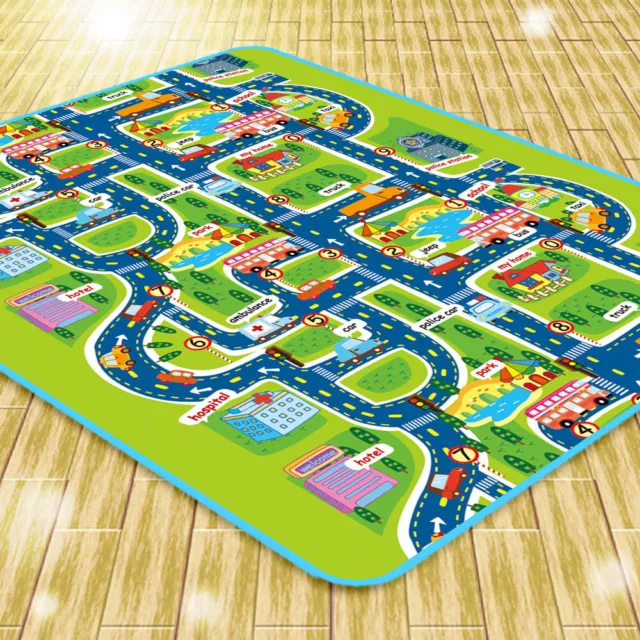 Waterproof Children's Mats Baby Kids Rug CITY Traffic Carpet Car Play Mat Track 2