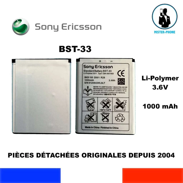 Batterie Originale Sony BST33 Pour Sony Ericsson W880i / C702 - Neuf - Origine Chine