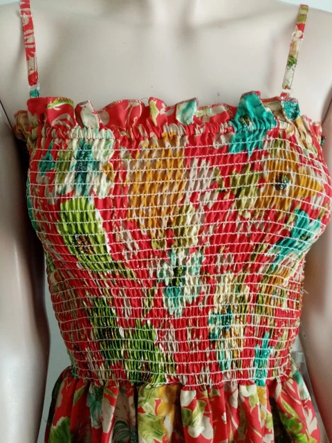 Coton Du Monde Robe courte fines bretelles BEA imprimé petites fleurs