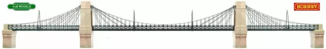 BNIB OO Gauge Hornby R8008 Grand Suspension Bridge - Plastic Kit RRP £53.49