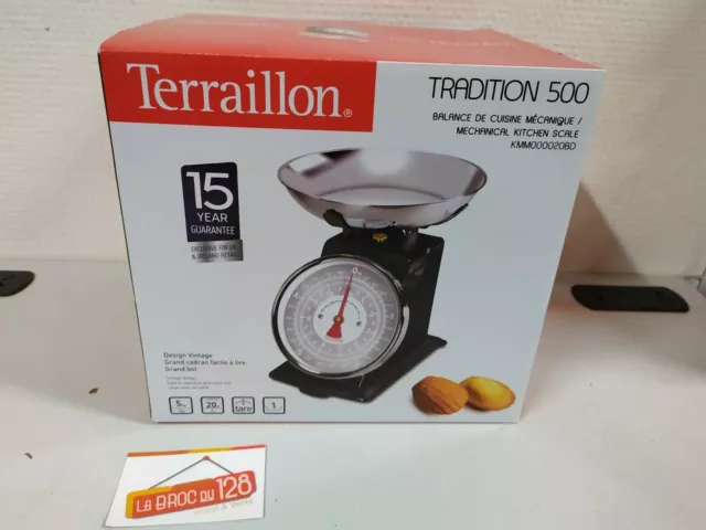 TERRAILLON Balance de cuisine mecanique T206 - 3 kg - Bol 3 L