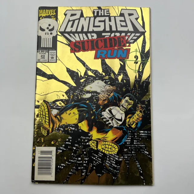 The Punisher War Zone Suicide Run #23 Jan 1993 Marvel Gold Foil Cover
