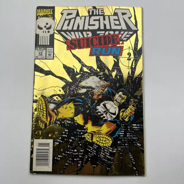 The Punisher War Zone Suicide Run #23 Jan 1993 Marvel Gold Foil Cover