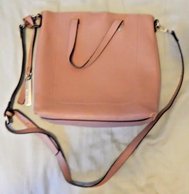 Steve Madden Crossbody Handle Purse Handbag Pink Adjustable Strap Floral Lining