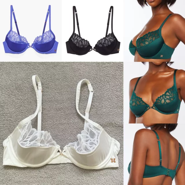 Savage X Fenty Womens Savage Not Sorry Microfiber & Lace Half Cup Bra,  Caviar, 32A : : Clothing, Shoes & Accessories