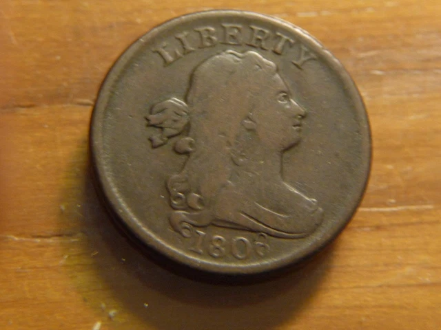 1808 Draped bust Half Cent Fine Condition SKU# 24822
