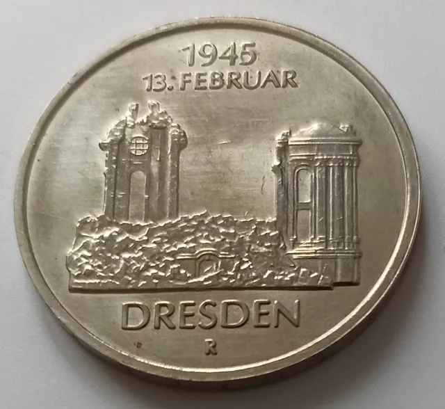 DDR 1985, 5 Mark Dresdner Frauenkirche (Jaeger 1601)